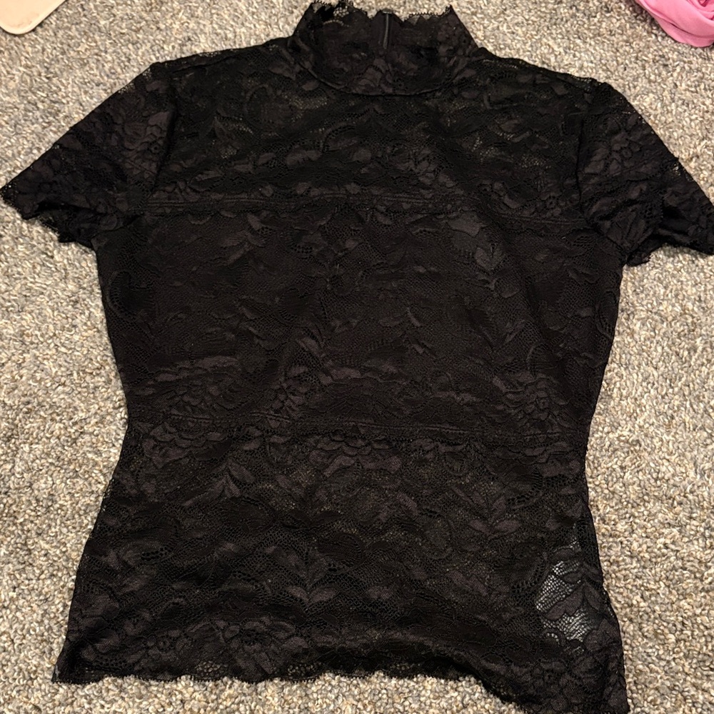 Guess Black Lace Women's Blouse